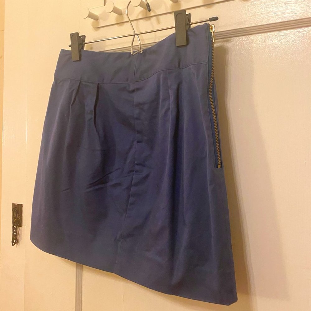 Silence + Noise Pleated Zip Navy Miniskirt - Sz 6